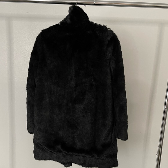 Talula faux fur coat in black - Picture 3 of 7